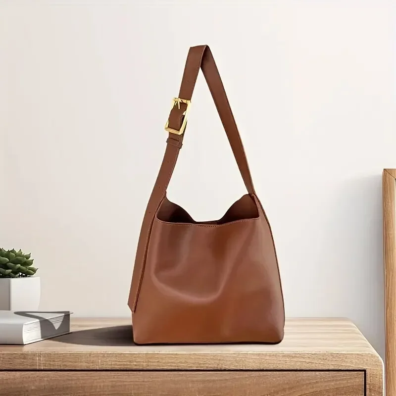 

Hot Sale 2025 All-Match Women Shoulder Bag Fashion Handbag Crossbody Bag Women's Minimalist PU Leather Bag For Work and Casual