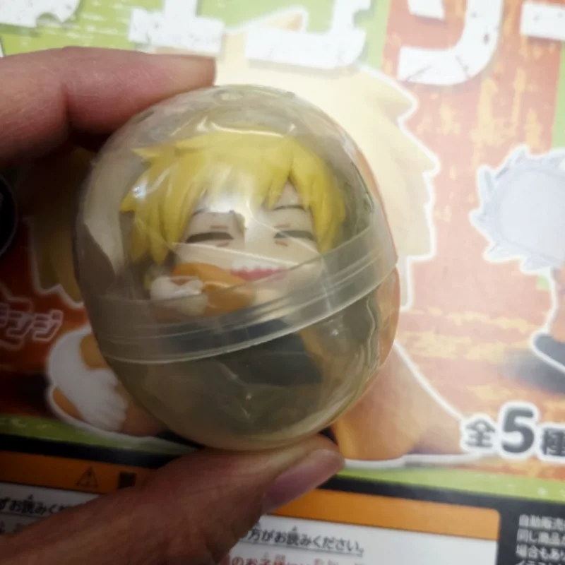 Genuine Chainsaw Man Sleeping Doll Gashapon Anime Character Figures Pochita Denji Makima Cute Toy Model Desktop Collection Gift view 4