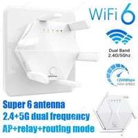 1200Mbps WiFi Repeater Wifi Amplifier Signal Wifi Extender Network Wi fi Booster 2.4G 5Ghz Long Range Wireless Wi-fi Repeater