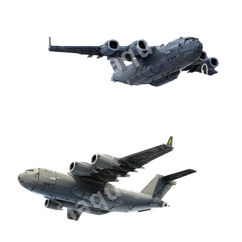 MOC building block toy airplane model set - creative assembly toy set as a holiday gift. It is challenging.