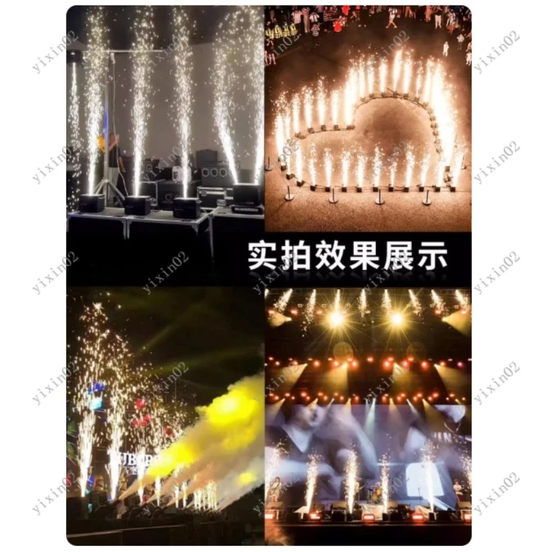 Stage Electronic Spark Machine Double Head Waterproof Cold Firework Machine Wedding Ribbon-Cutting Props Star Light Machine