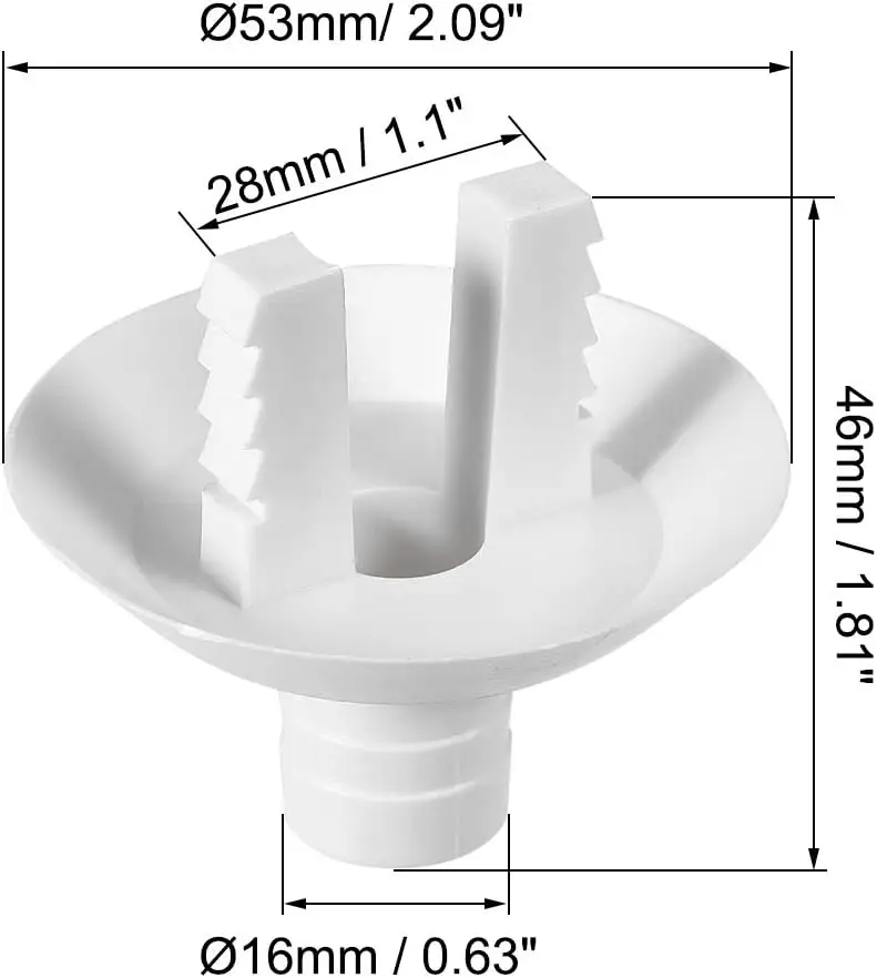 Air Conditioner Drain Hose Connector Elbow Fitting for Mini-Split Units and Window AC Unit 28mm 3Pcs