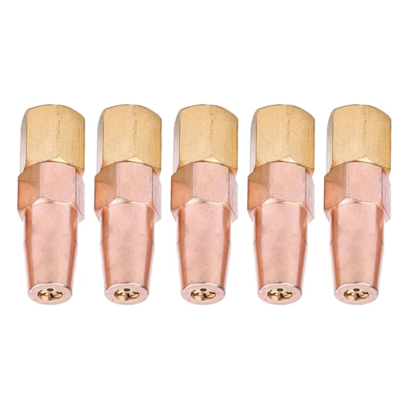 

5Pcs Gas Brazing Nozzle H01-6 Welding Propane Gas Liquefied Gas OxygenGas Contact Tips Holder Welding Nozzle Y5GB