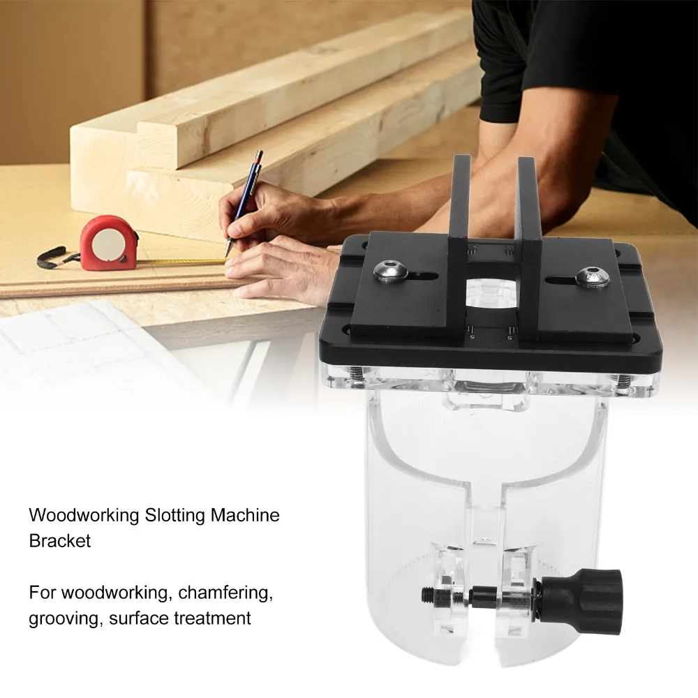 

Кронштейн для фрезерования из алюминиевого сплава с четкой шкалой для фрезеров по дереву, соединитель 2-в-1, держатель для фрезерного станка