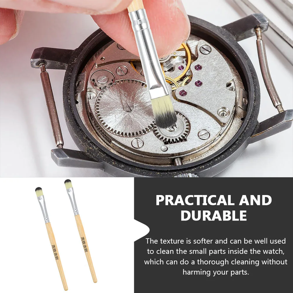 

2pcs For Parts Cleaning Repair Tool For Watch Parts Wood Handle Small Part Repair Tool Watch Movement Cleaning Supplies