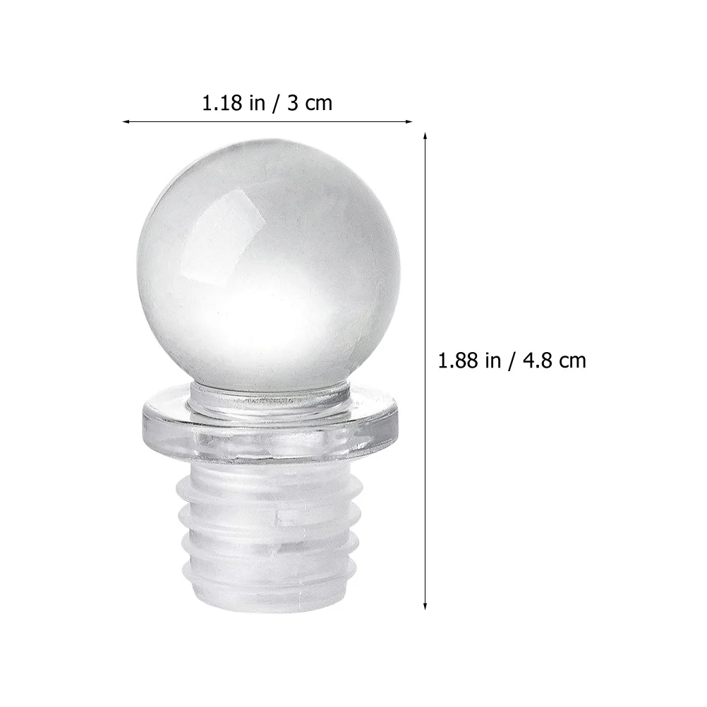 

20Pcs Glass Ball Bottle Caps Compact Convenient Dispenser Caps for Perfume Aroma Makeup Container Decoration Glass Ball Cap