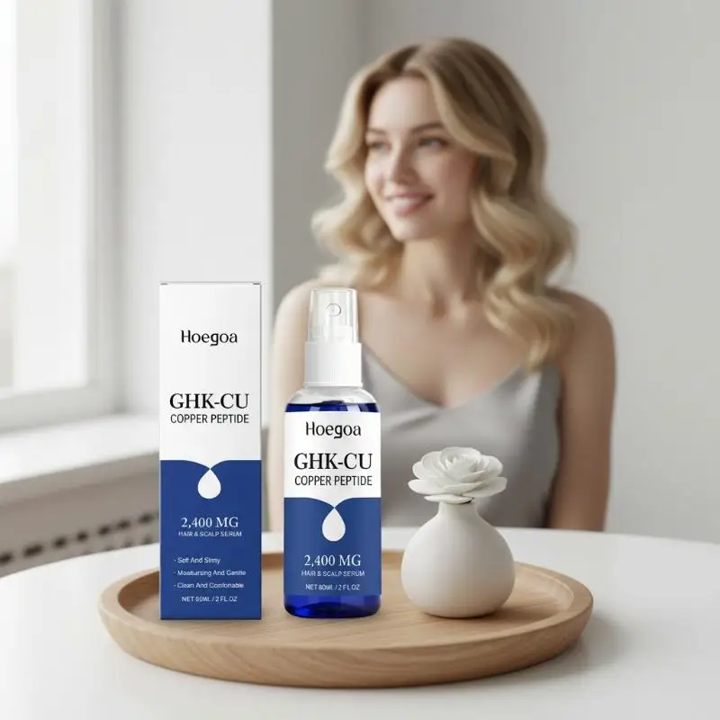 Hoegoa Copper Peptide Hair Care Scalp Is Light, Soothing, Refreshing and Non Greasy Daily Care
