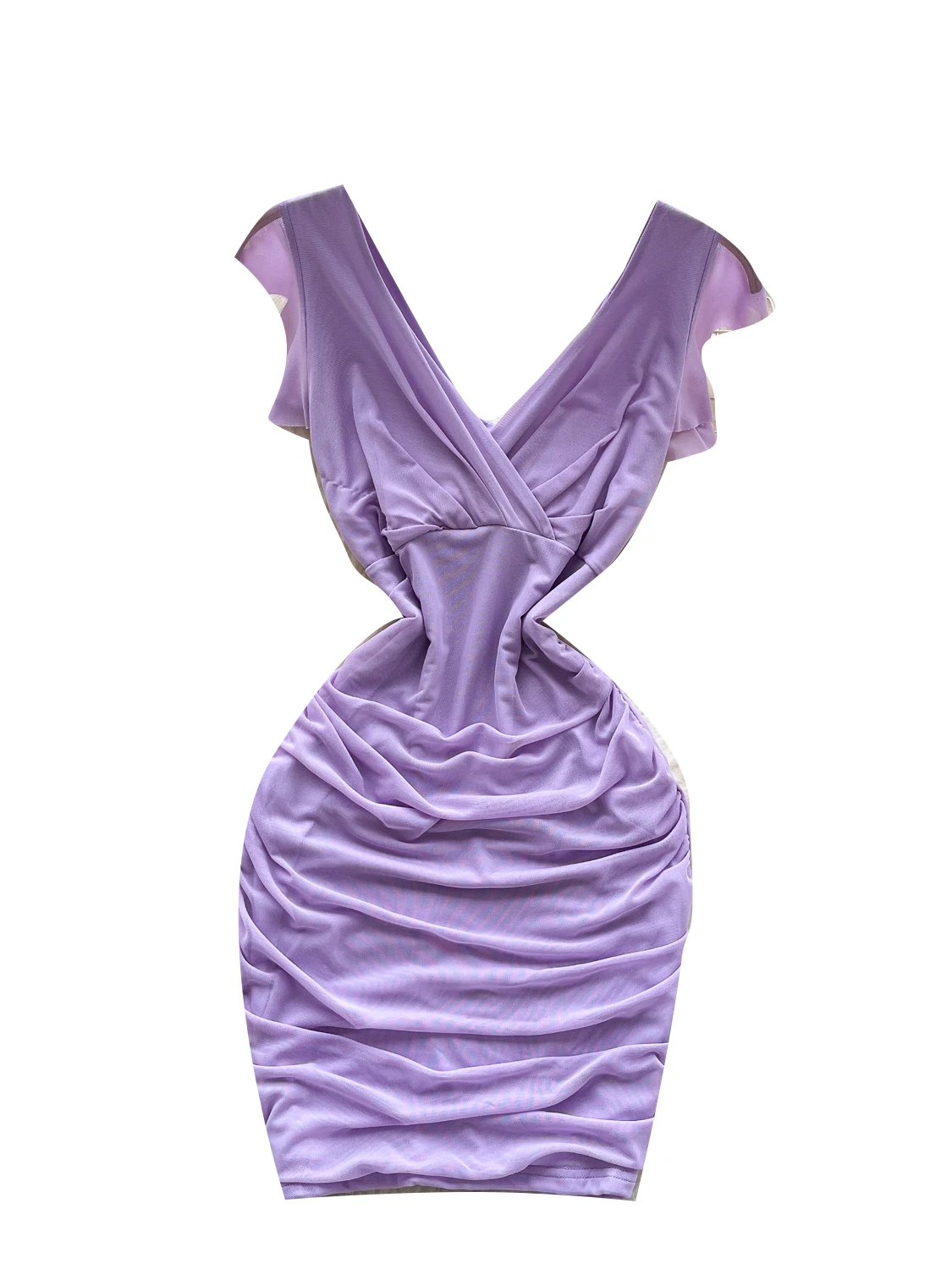 Pure Desire ature Cross V-ne Afslanken Me Wrap ort Dr Koreaanse Sle Hoge Taille A-lijn Zomer Sexy Dr voor Vrouwen