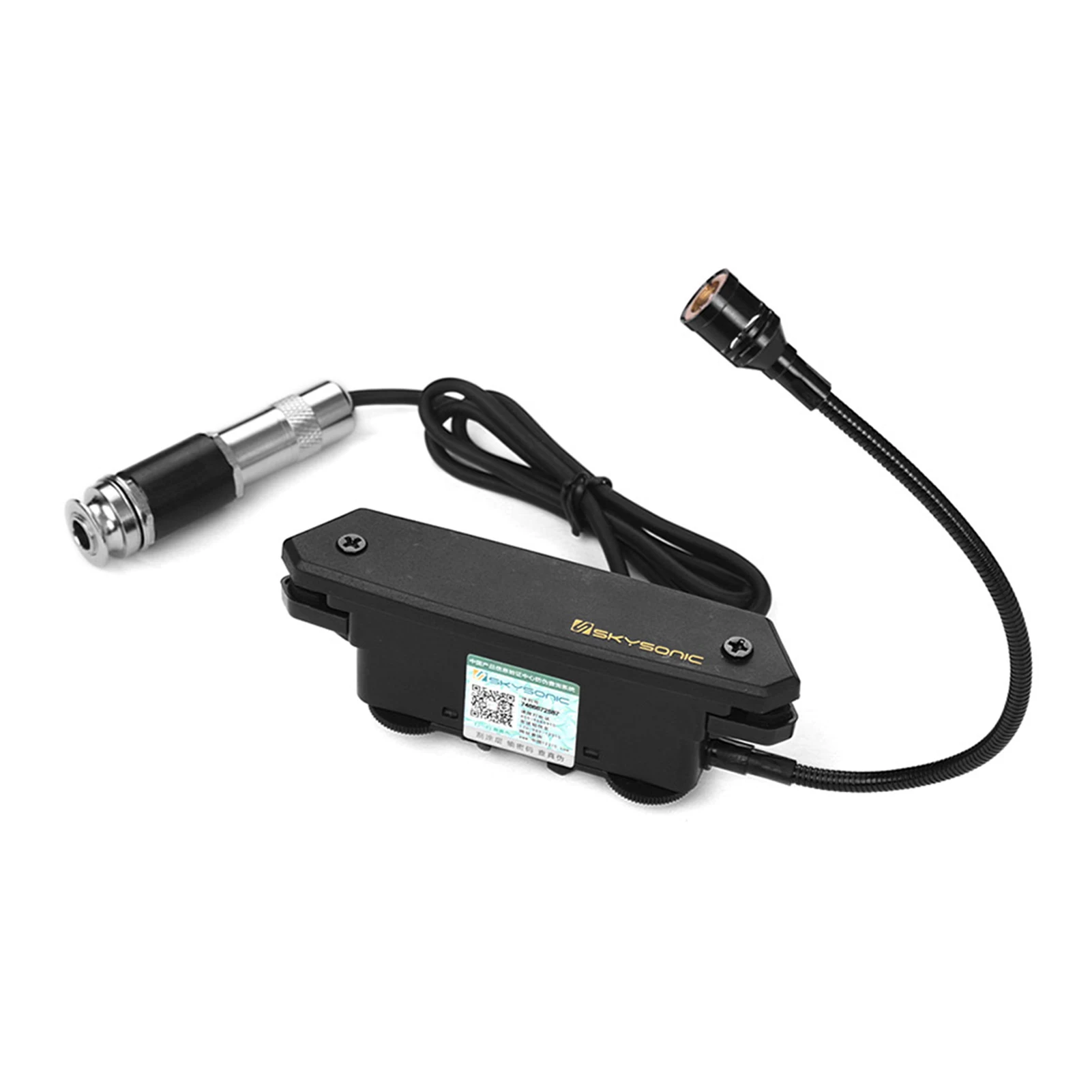 

SKYSONIC T-902 Acoustic Guitar Active Soundhole Pickup Magnetic + Microphone Dual Pickup Systems with Volume Controls for Classi