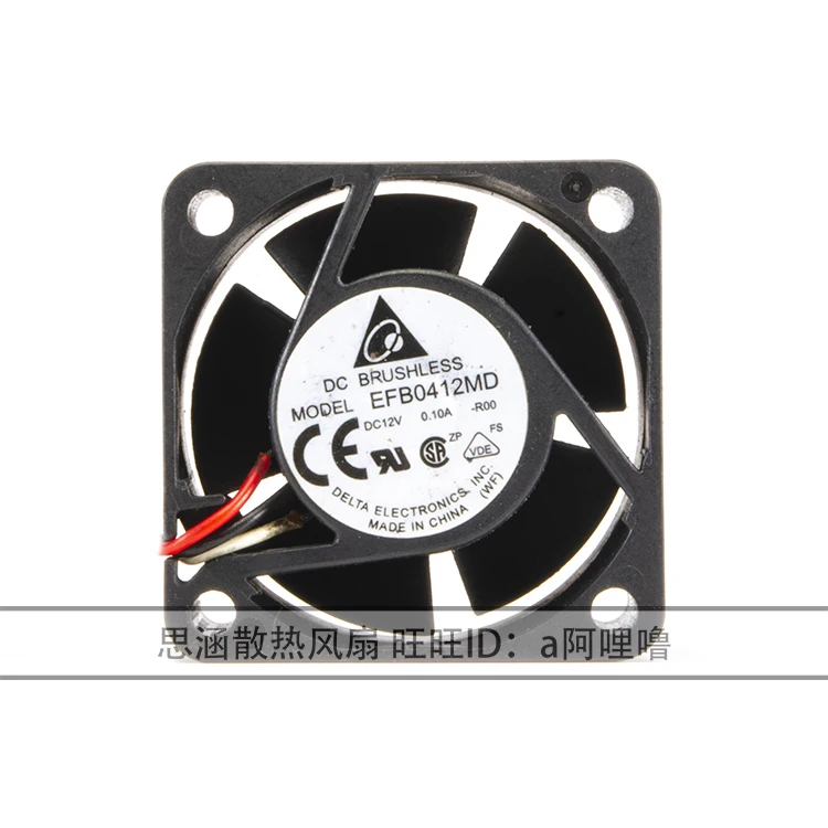 

Delta Electronics EFB0412MD R00 DC 12V 0.10A 40x40x20mm 3-Wire Server Cooling Fan