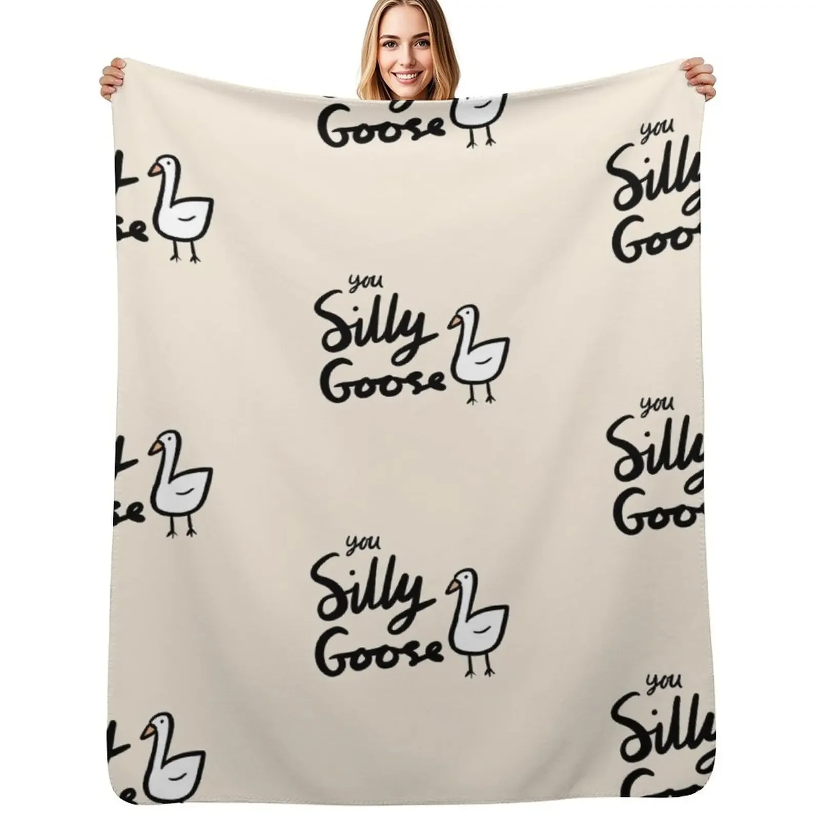 

You Silly Goose Throw Blanket Sofa Quilt Thermal blankets and throws Beach Blanket