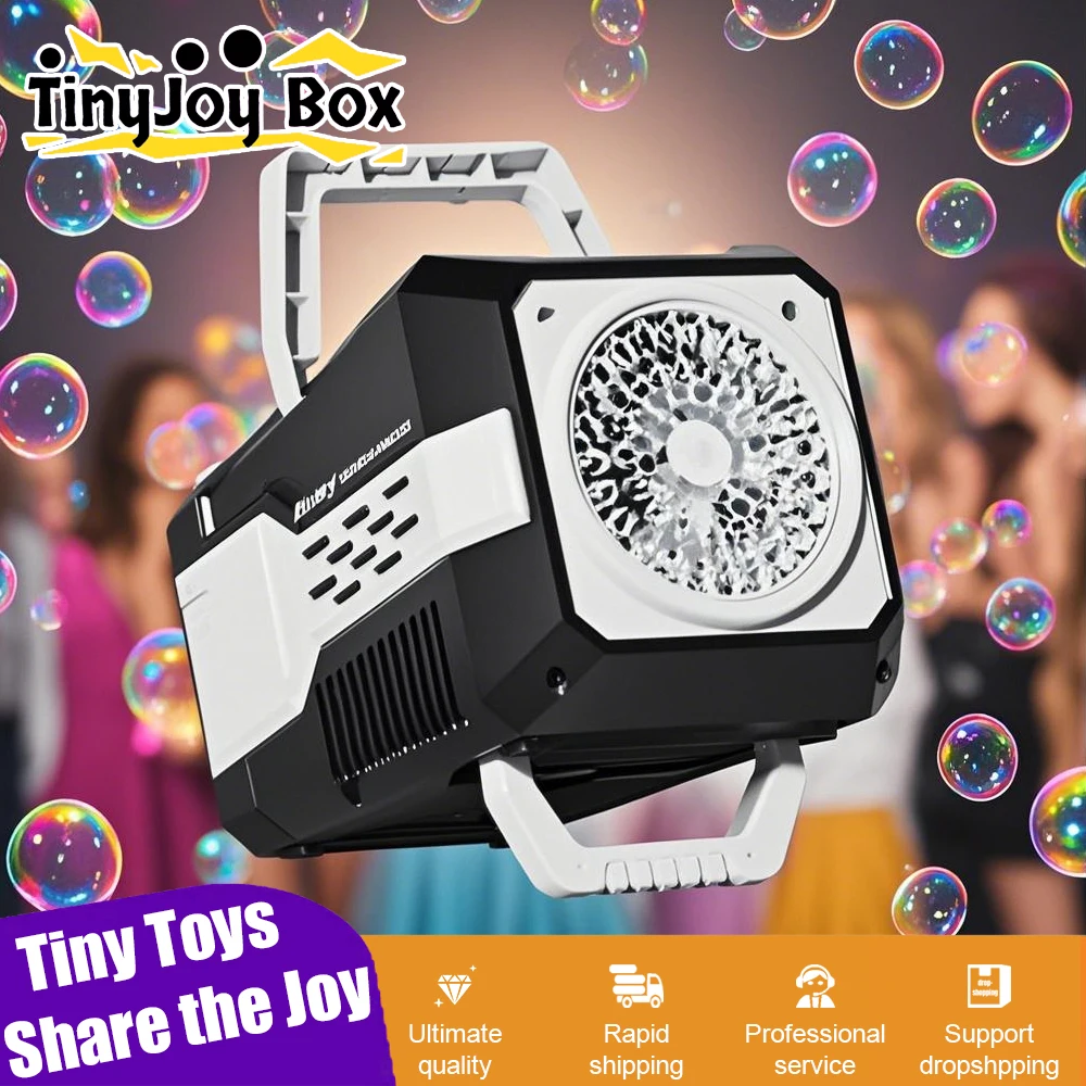 Bubble Machine for Wedding Stage Children Birthday Party Games 40 Hole Soap Bubbles Guns Blower Portable Automatic Outdoor Toys