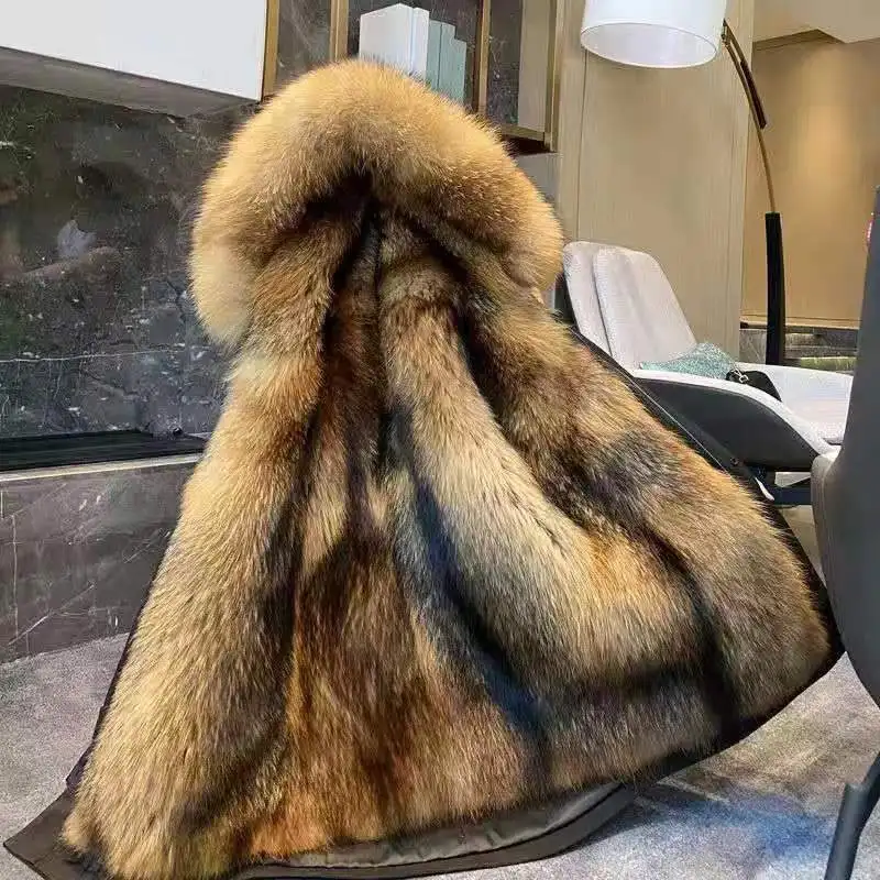 Chic Pai Overcome Winter Plus Velvet Thick Warm Parka High-End Detachable Liner Hooded Cotton-Padded Coat Women's Overcoat