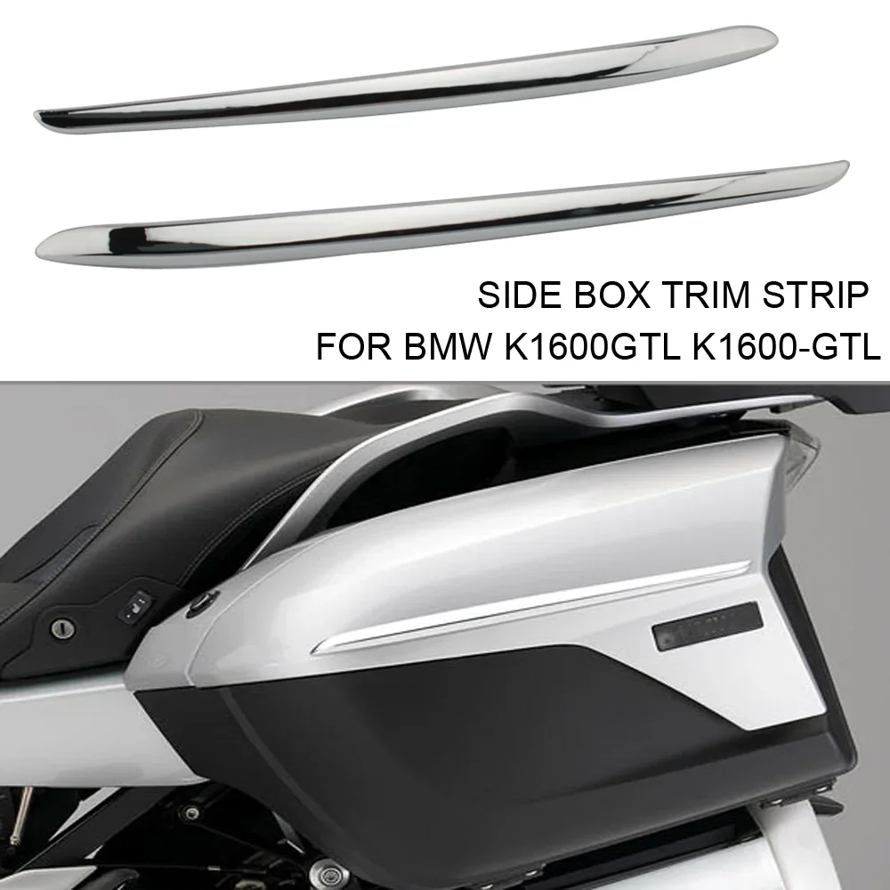 For BMW K1600GTL 2011-2024 Side Box Trim Strip Side Panel Storage Box Plating Trim Strip Suitable