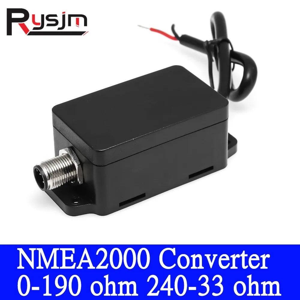 

New Marine Boat Yacht Tank Gauge NMEA2000 Multifunction Converter 0-190 ohm 240-33 ohm CX5001 For Boat Yacht Marine Sensor 9-32V