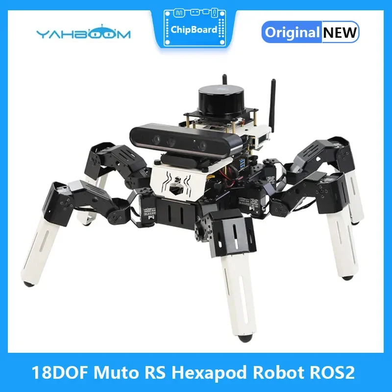 18DOF Muto RS Hexapod Robot ROS2 For Raspberry Pi And NVIDIA Jetson NANO