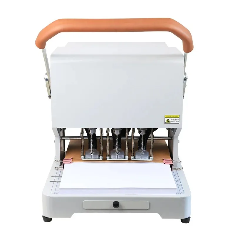Automatic Vacuuming Model Electric Three-hole Punching Machine File Folder Personnel File Binding Office Professional Use