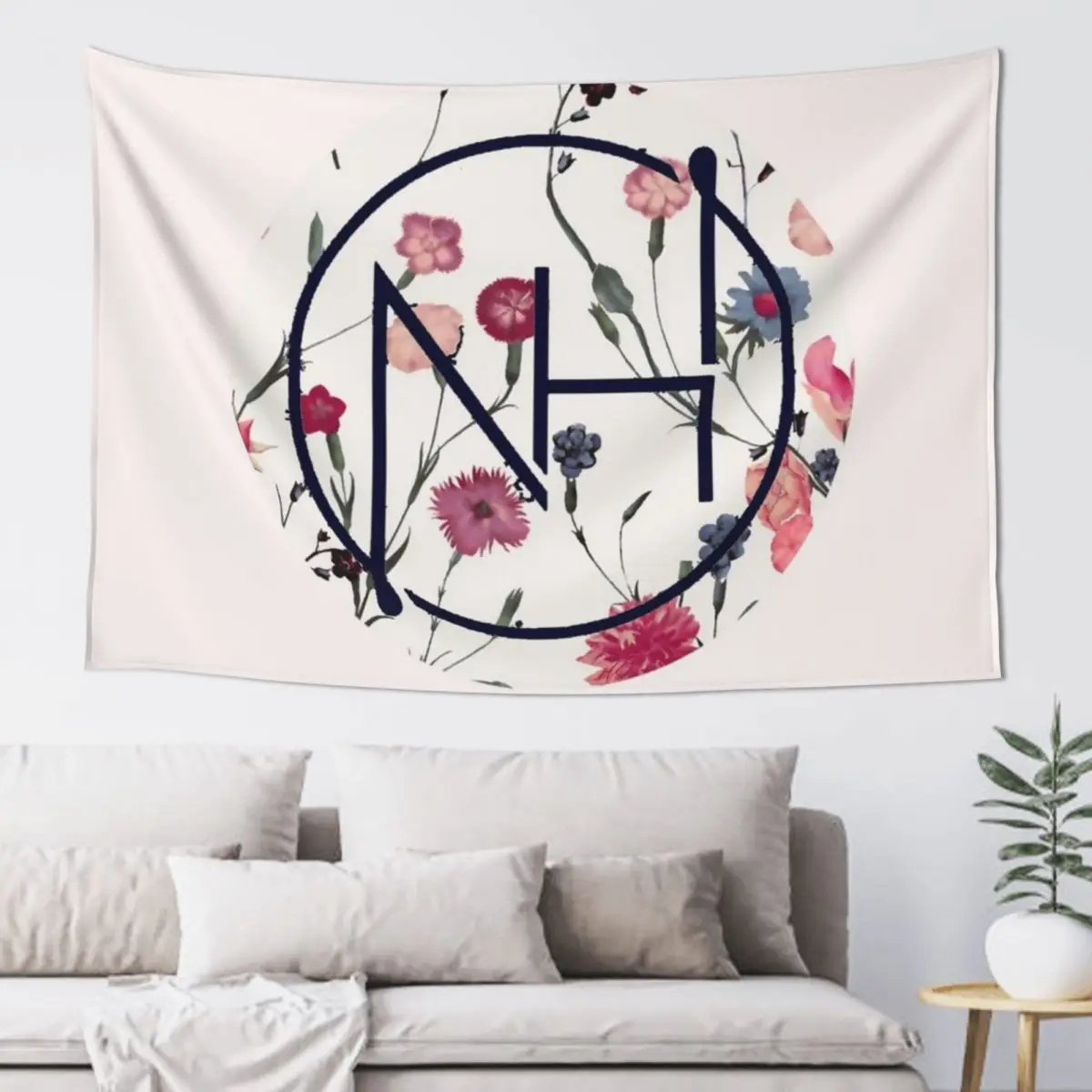 

Niall floral logo Tapestry Room Decorations Aesthetic Things To Decorate The Room Wall Decor Tapestry