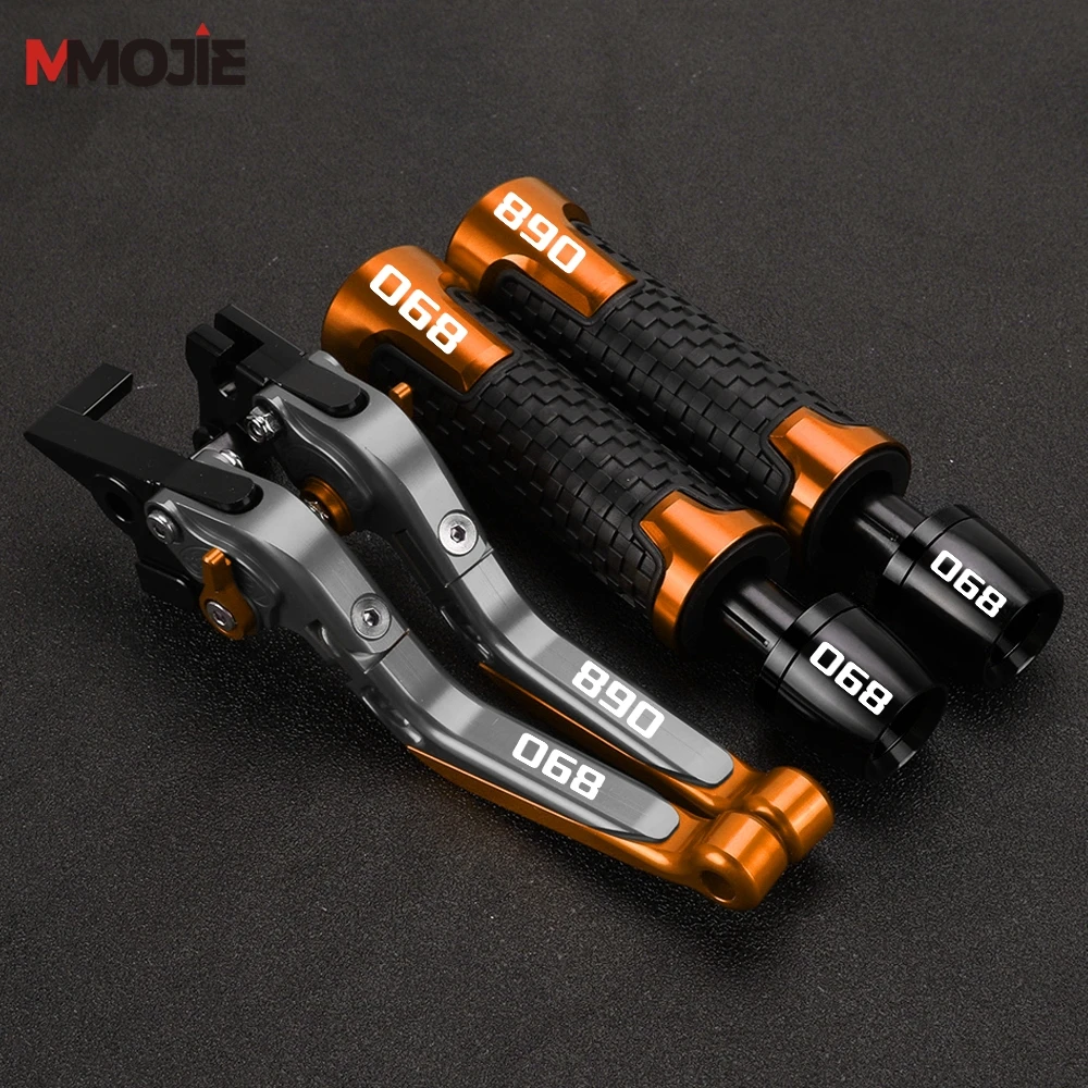 ل KTM DUKE 890 2019-2022 2020 2021 طوي 890 DUKE دواسة فرامل عتلات دراجة نارية 7/8 ''22 مللي متر المقود مقبض القبضات ينتهي