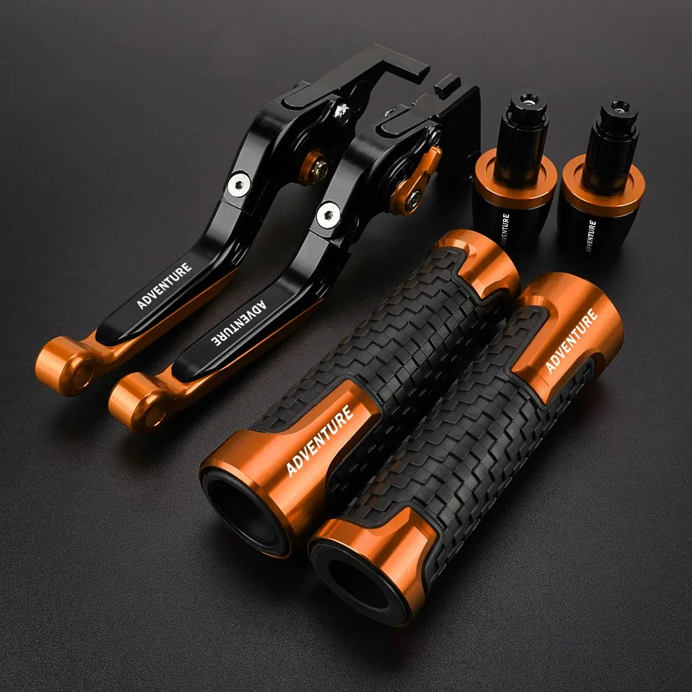

Motorcycle Accessories For Adventure 2017 Adjustable Brake Clutch Lever Foldable Extendable Handlebar Handle Bar Grips Adventure