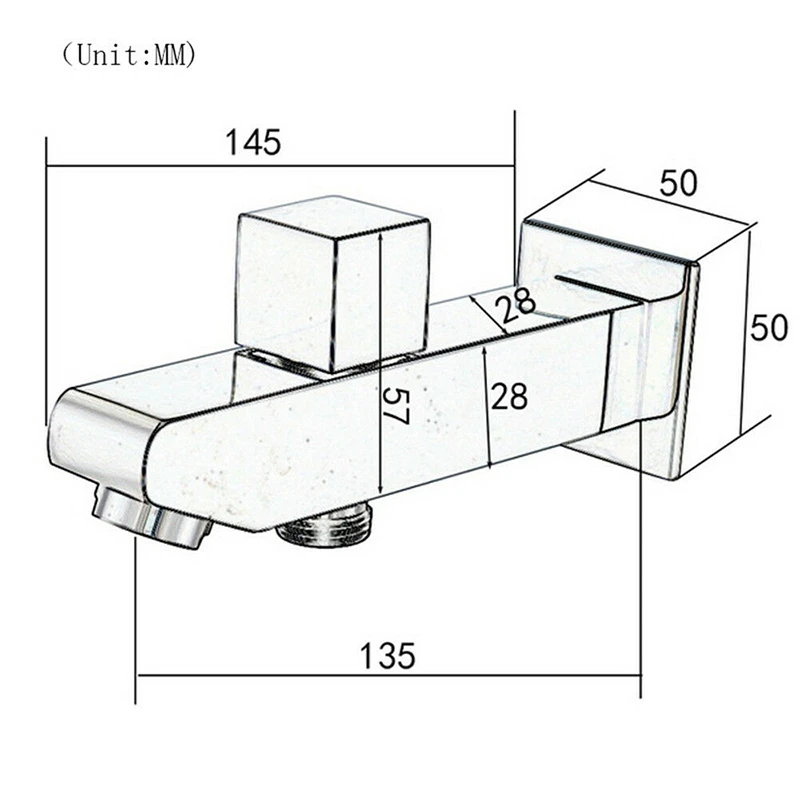 

Латунный носик для смесителя, наполнитель, хромированный смеситель для ванны, душа, носик для ванны с переключателем жасмина