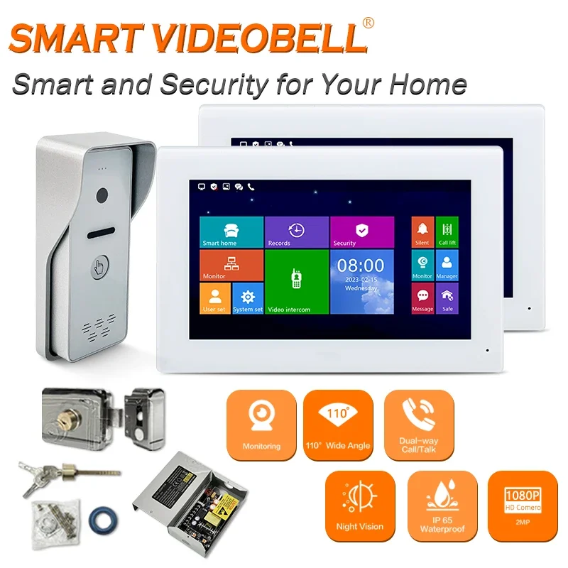 

Factory Sale Villa Video Door Phone Intercom System Outdoor Unit Smart10.1 Inch Indoor Monitor Ip Villa Vdp Kit Linux System