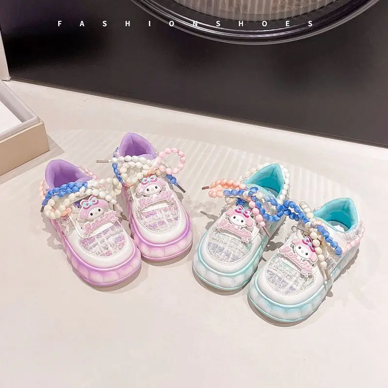 

Animal My Melody Girls' Sports Shoes Children's Casual Board Shoes Sweet Outdoor Casual Shoes Students Sneakers Holiday Gift