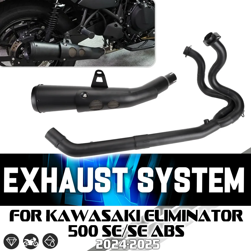 

Для KAWASAKI ELIMINATOR 500 SE ABS Eliminator 500 2024 2025 полная выхлопная система Slipon глушитель выхода труба аксессуары для мотоциклов
