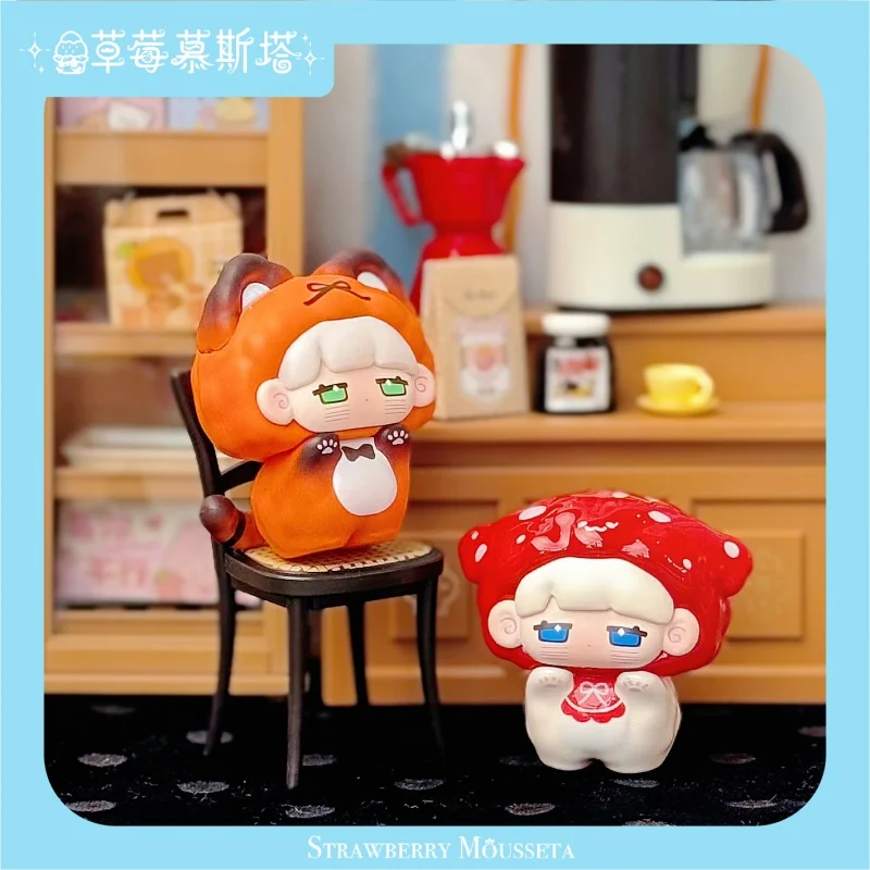 الفراولة موسيتا ميكا بيجامة سلسلة الحفلات صندوق أعمى حقيقي لطيف ميكا زخرفة العصرية اللعب صندوق غامض عيد الميلاد مفاجأة هدية #3