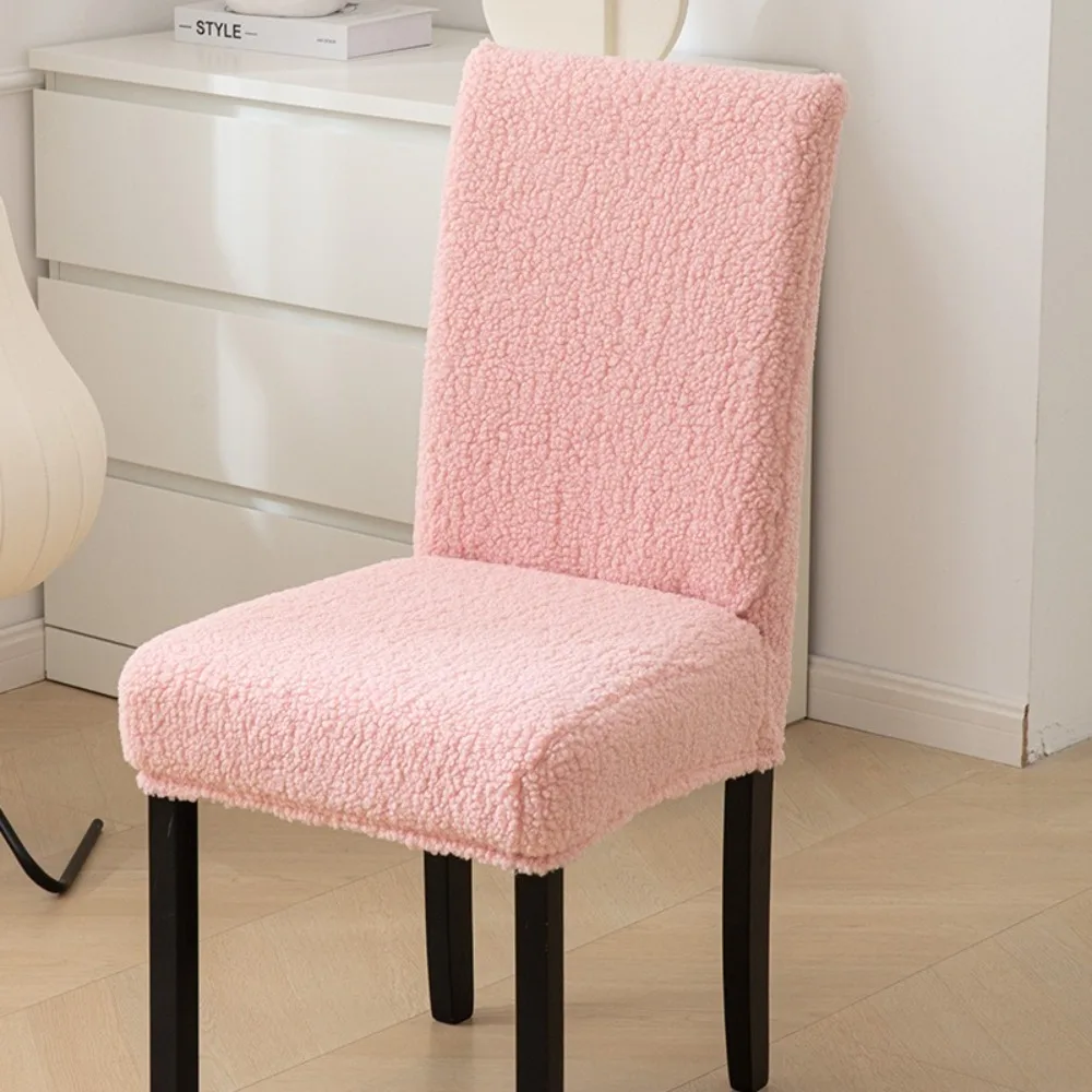 Teddy Fleece Thickened Chair Cover Autumn and Winter Universal Size Skin Friendly Breathable Home Chair Cover Warm Comfortable