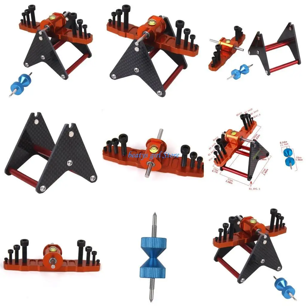 C7AB 고급 탄소 메인 로터 원격 제어 헬리콥터 및 쿼드콥터 사용에 적합한 자기 프로펠러 밸런서 감지기
