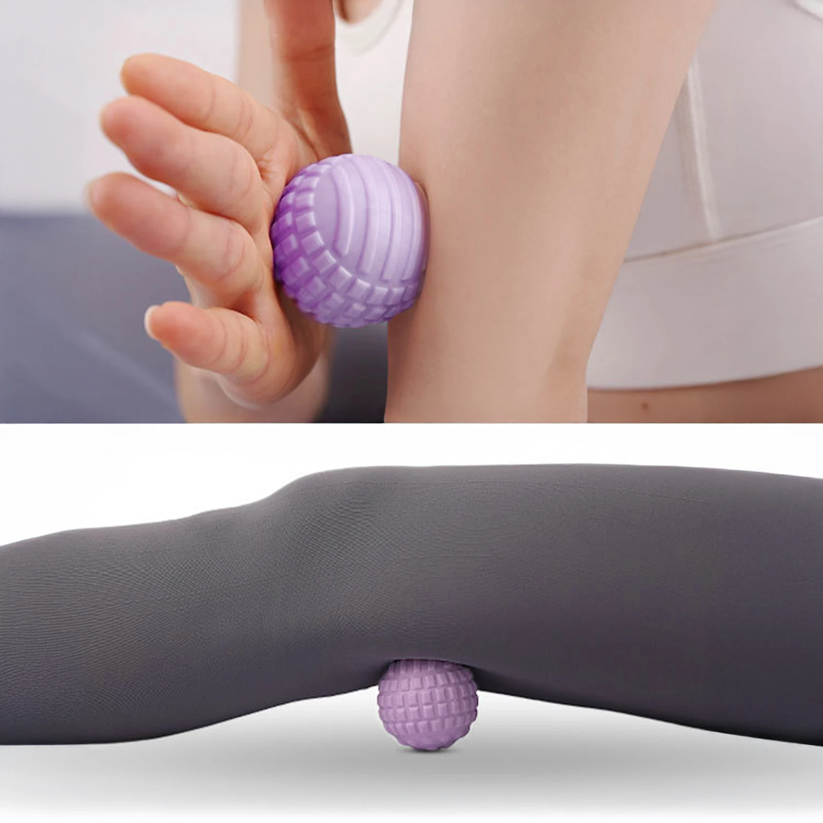 Gummi-Fußmassagebälle mit Spikes, Massageroller, Physiotherapie, Massageball für die Stresstherapie, myofasziale Entspannung