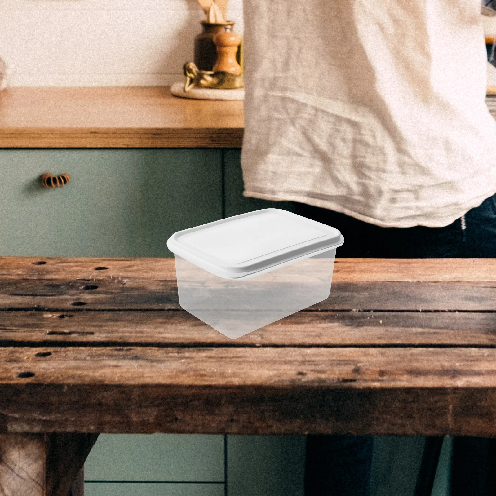 

4L Pizza Dough Proofing Box Stackable Fermenting Container Clear Food Storage Tray For Kitchen Refrigerator Multifunctional