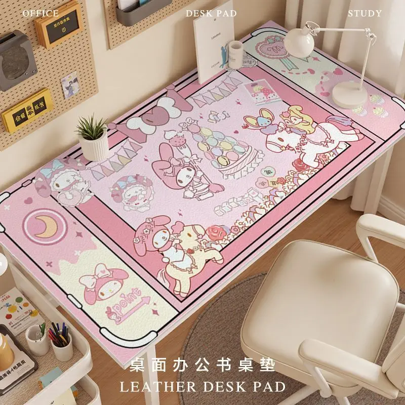 

My Melody New Style Fashion Table Mat Sanrio Children Cartoon Tablecloth Pvc Waterproof Print Desktop Item Home Decor Tablecloth