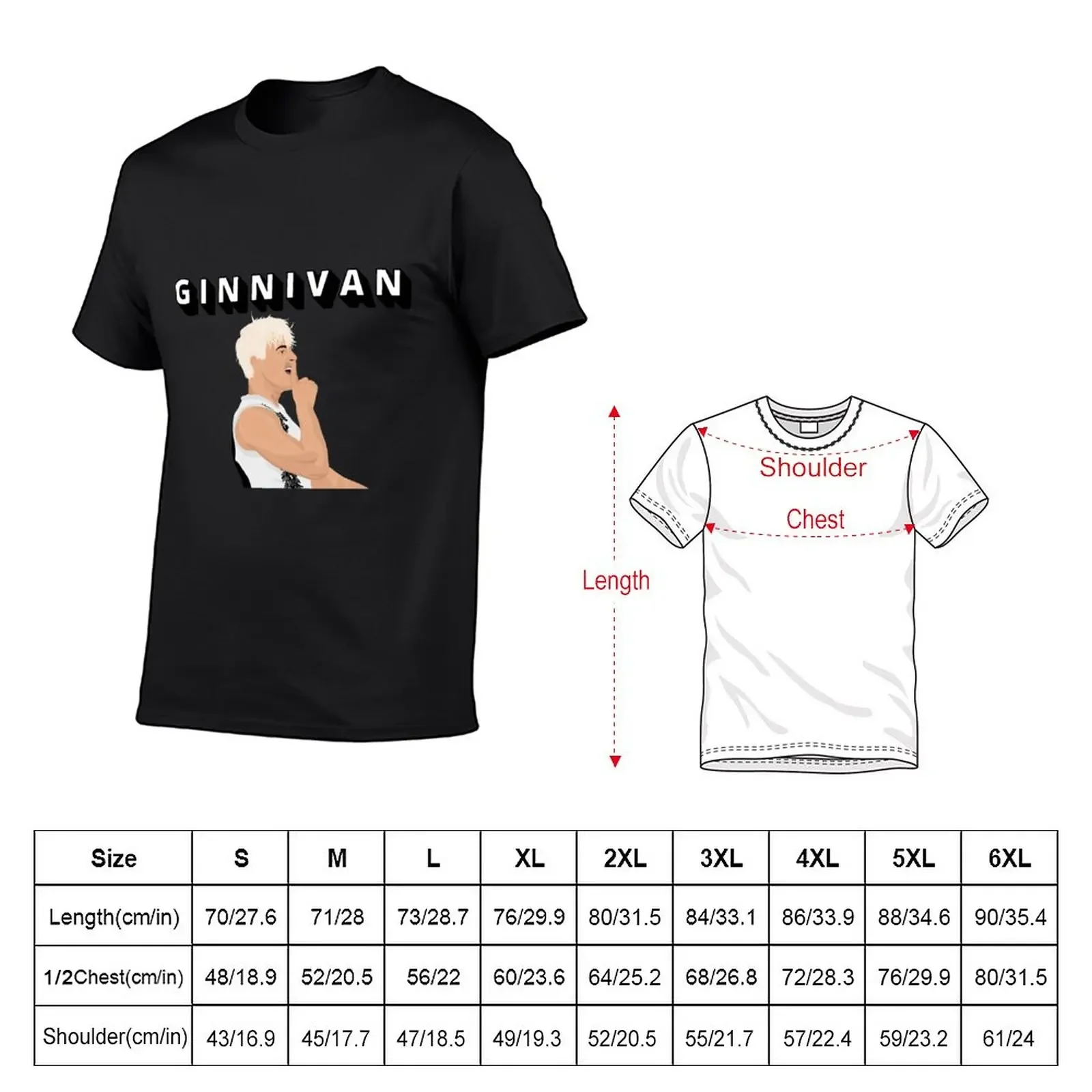 New Jack Ginnivan T-Shirt Short sleeve t-shirts man oversized t shirts for men