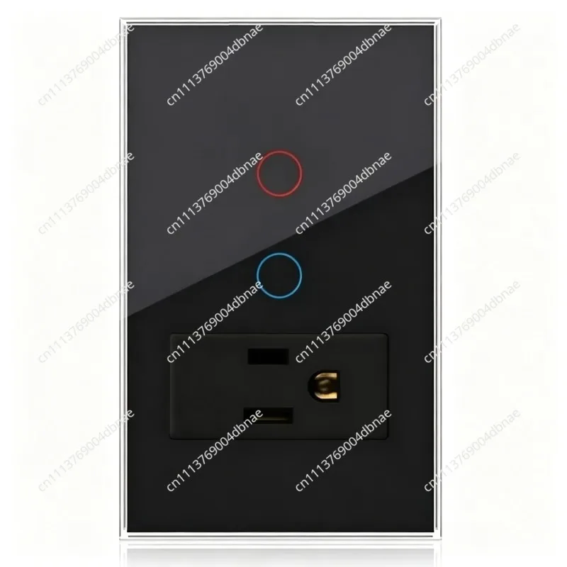 Smart touch switch WiFi wireless mobile phone remote control with American standard socket