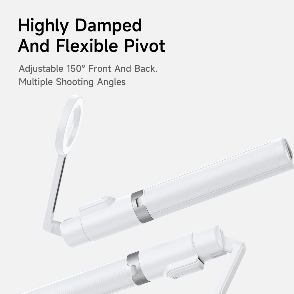W&P Magnetic Selfie Stick Tripod, 54-Inch Portable Travel Stand, MagSafe, 360° Rotation, Anti-Shake for iPhone, Samsung, Huawei - Image 5