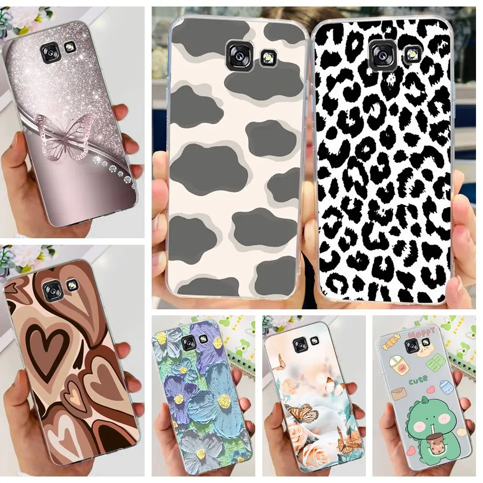 For Samsung Galaxy A5 2016 2017 A510 A520 Case Lovely Clear Cartoon Phone Case For Samsung A5 2017 2016 Silicone Soft Cover Etui