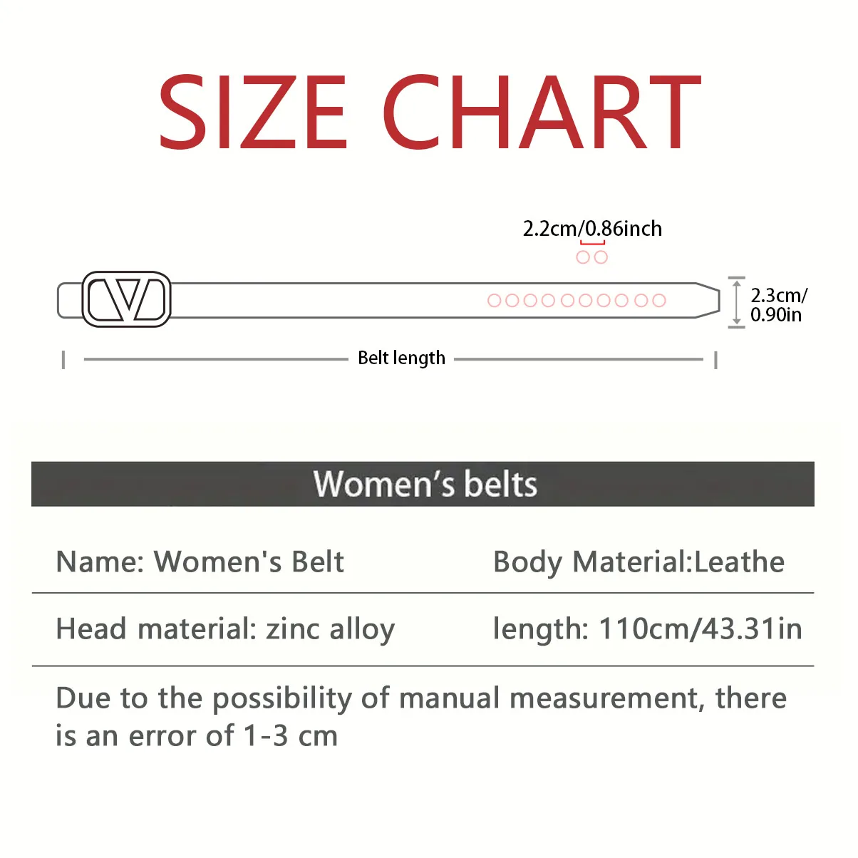 طقم مكون من قطعتين - فستان نسائي بحزام جلدي فاخر مقاس كبير، حزام بنطال جينز بإبزيم ذهبي، حزام PU متوسط #6