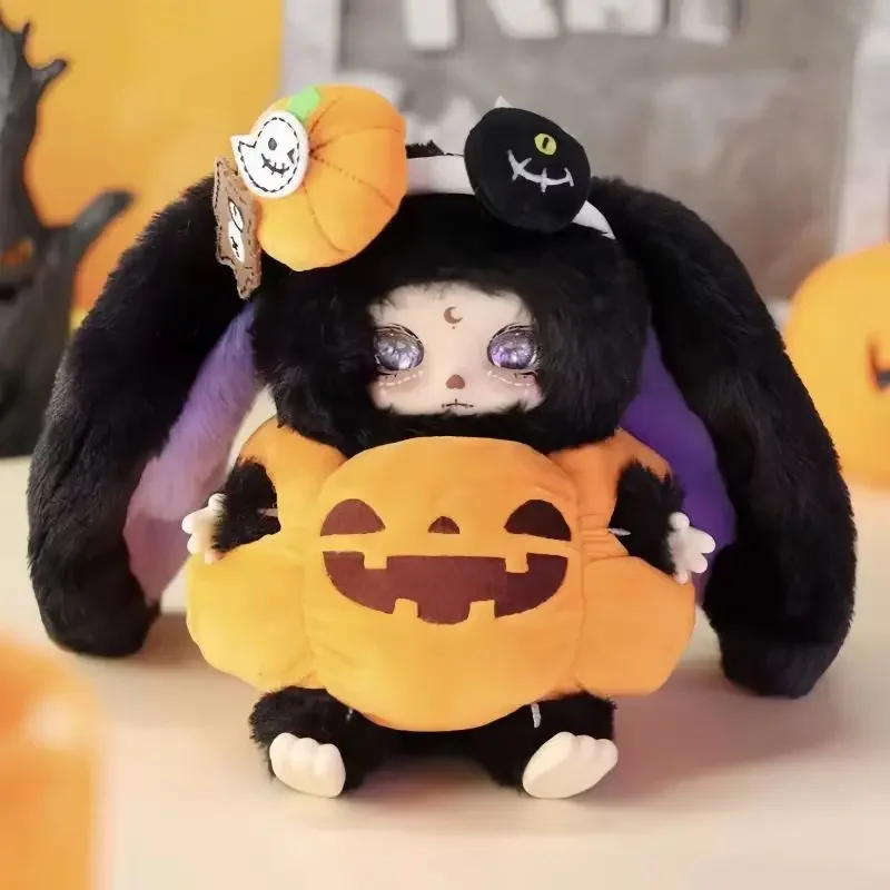 

New Genuine Lokiki Trick Or Treat Series Blind Box Plush Surprise Doll Pumpkin Skull Cute Rabbit Collection Toy Halloween Gifts