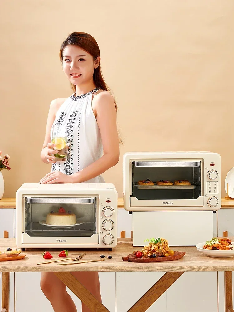 22L electric oven household small multi-function large capacity baking oven fully automatic mini oven new