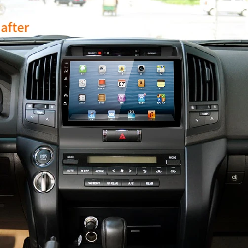 For 2007-2015 TOYOTA LAND CRUISER (10.1INCH)Car Radio Fascias Android GPS MP5 Stereo Player 2 Din Head Unit Panel Dash Frame 4