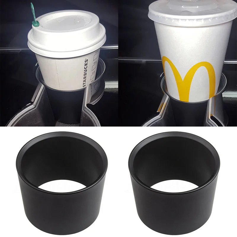 Water Cup Holder Adapter Center Console Cup Holder Limiter for Tesla Model 3 Model Y Abs Anti-bump Anti-sprinkling model three