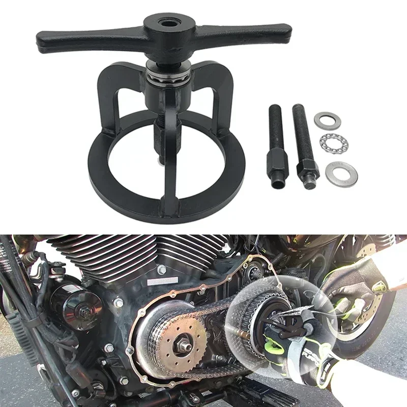 Motorcycle Clutch Spring Compressor Compression Tool Kit For Touring Softtail Custom 1340 Sportster 48 Dyna XL 883 1200 '93