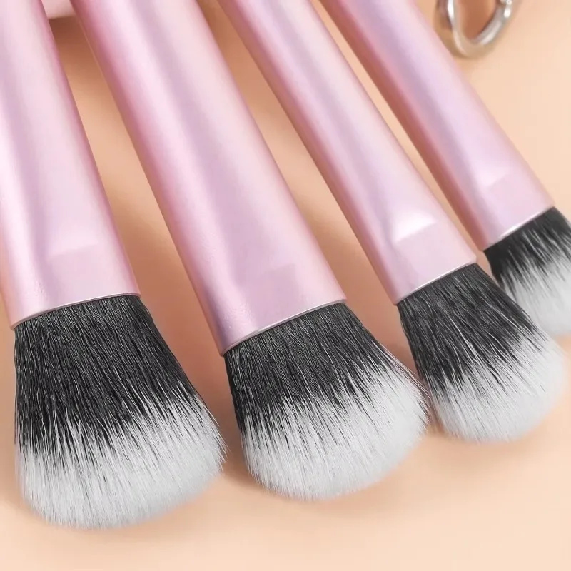 10pcs Mini Makeup Brush Set Powder Eyeshadow Foundation Blush Blender Concealer Beauty Makeup Tools Brush Professional Supplies