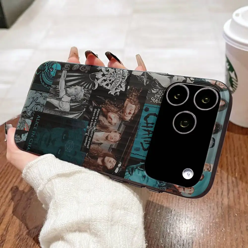 الفرقة أليس في سلاسل جراب هاتف آيفون 16 15 17 برو 11 12 13 14 برو ماكس زائد لينة تموج غطاء سيليكون قذيفة