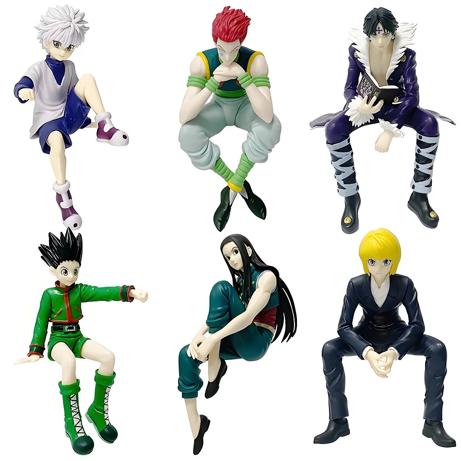 Bandai Hunter×Hunter Коллекция аниме-фигурок 13 см Hisoka Morow Chrollo Lucilfer Kurapika Killua Zoldyck Gon Freecss ПВХ Фигу...