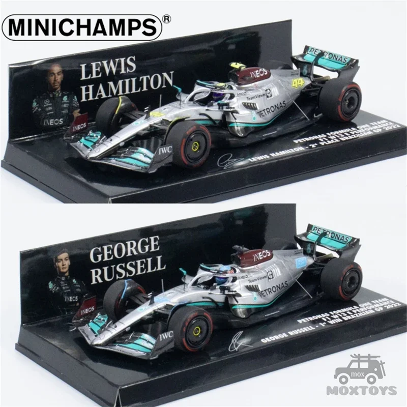 MINICHAMPS 1:43 2022 F1 PETRONAS W13 E PERFORMANCE BRAZILIAN GP 2022 Resin Model Car