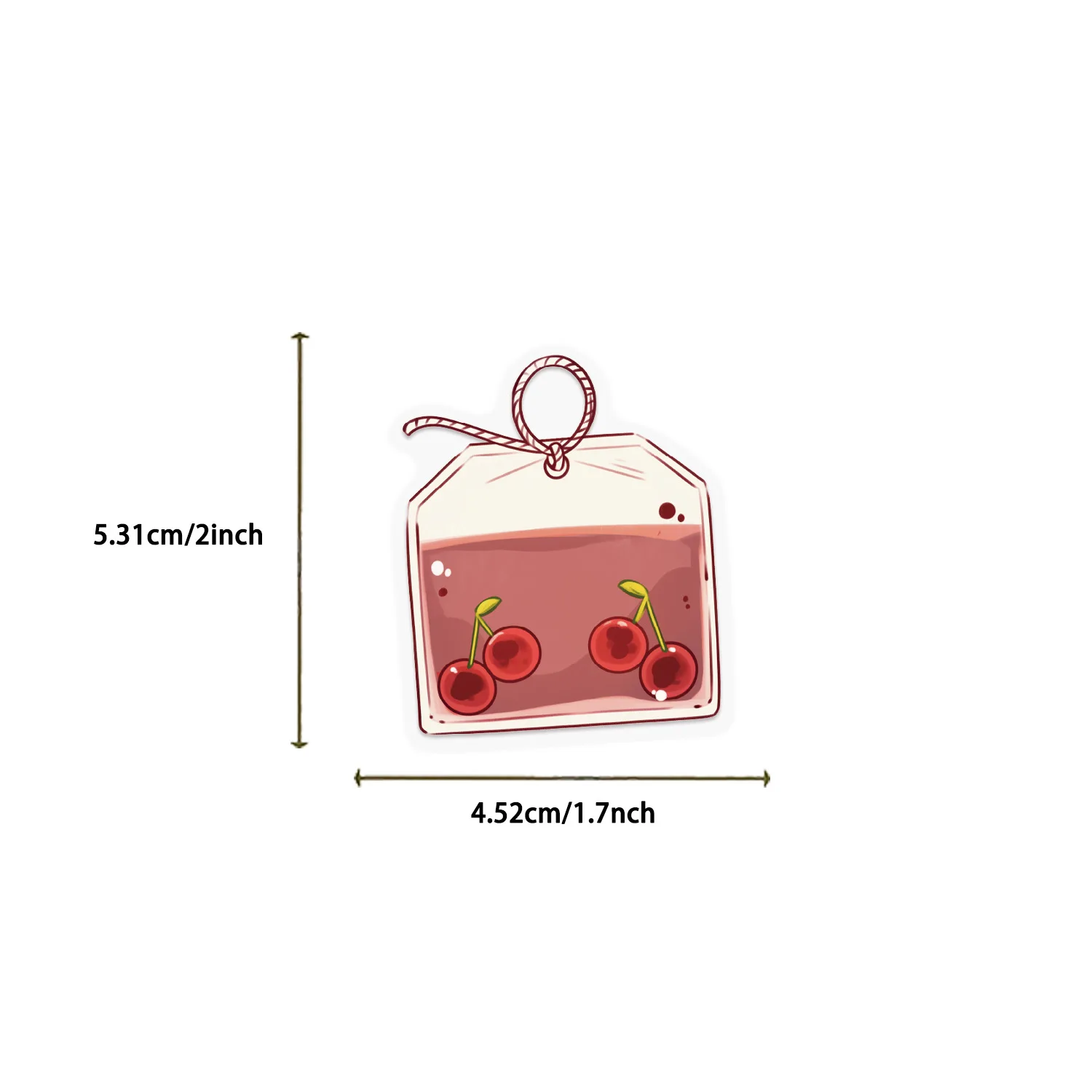 50 Uds bolsa de té de frutas estilo Graffiti Material PET decorativo portátil guitarra taza de agua pegatina impermeable juguete para niños