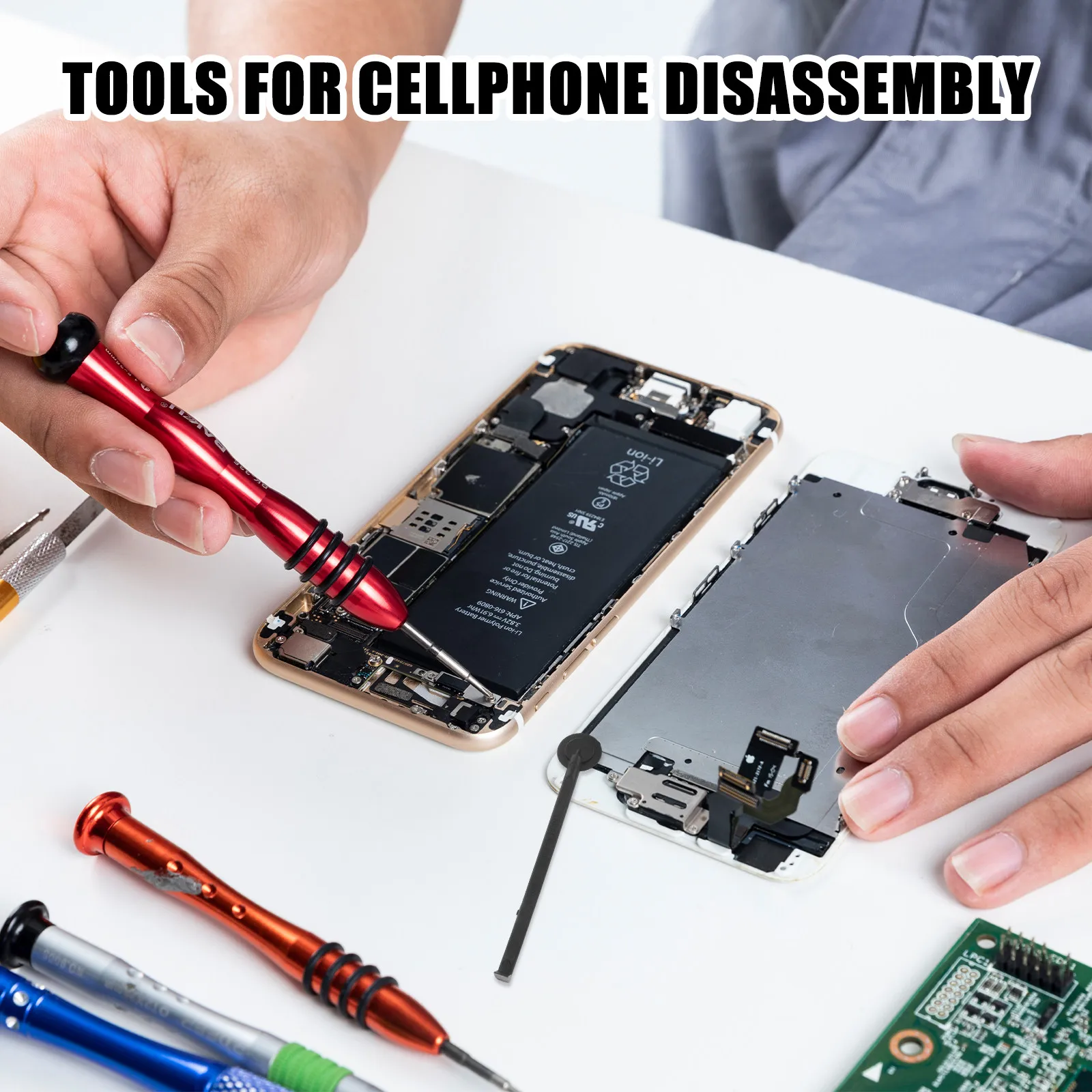 50Pcs Smartphones Repair Kit Plastic Spudger Pry Tools for Laptop Tablet Cell Phone Electronics Repair Opening